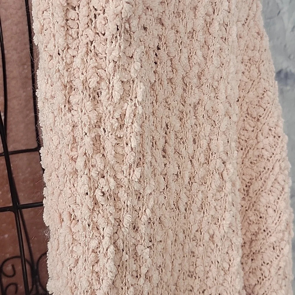 SABRINA LAUREN Pink‎ Fluffy Long Cardigan XL - Picture 3 of 7